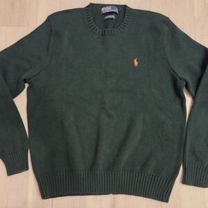 Ralph Lauren Men's Dark Green Crewneck Sweater